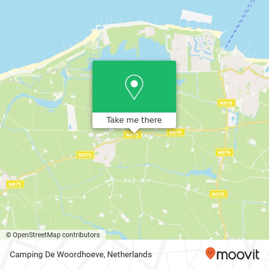 Camping De Woordhoeve map