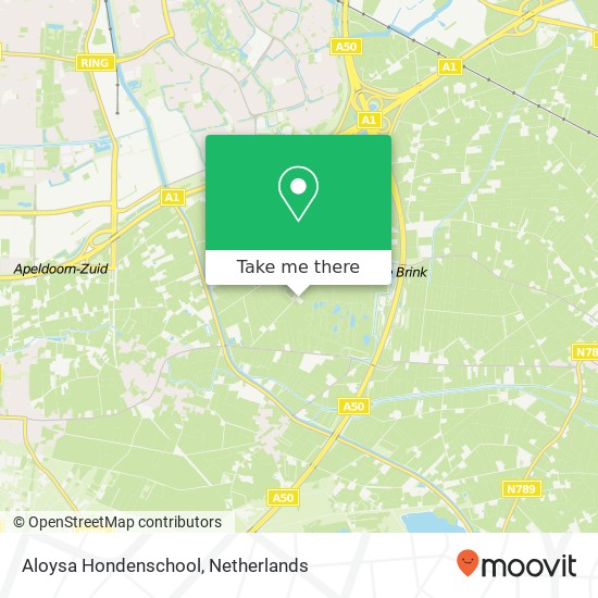 Aloysa Hondenschool, Traandijk 20 map