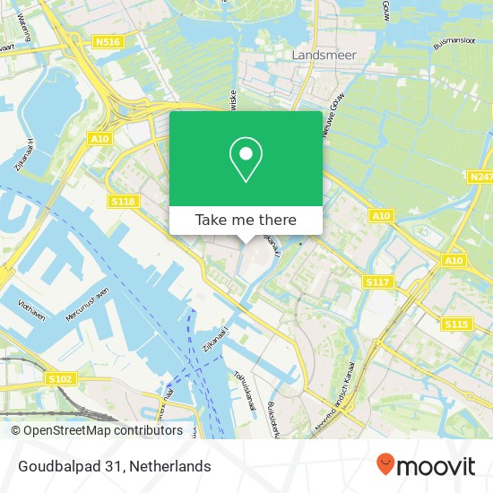 Goudbalpad 31, Goudbalpad 31, 1036 KG Amsterdam, Nederland map