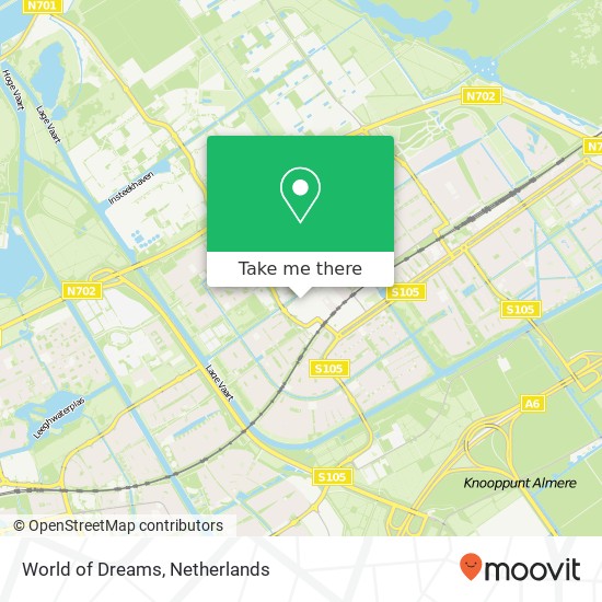 World of Dreams, Montrealstraat 112 Karte