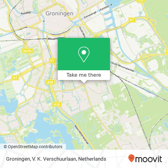 Groningen, V. K. Verschuurlaan map