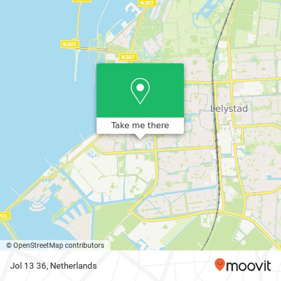 Jol 13 36, Jol 13 36, 8243 EH Lelystad, Nederland Karte