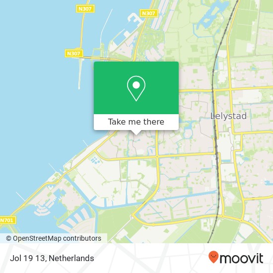 Jol 19 13, 8243 ET Lelystad map