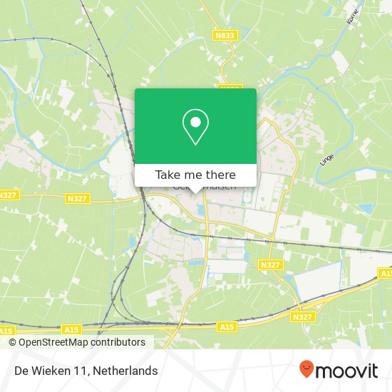 De Wieken 11, De Wieken 11, 4191 TS Geldermalsen, Nederland map