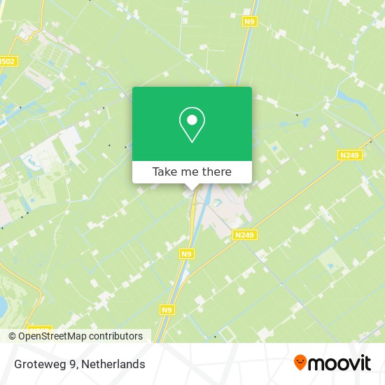 Groteweg 9 map