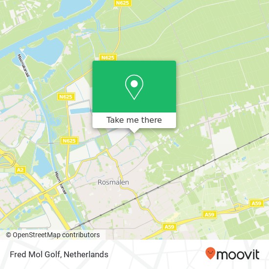 Fred Mol Golf, Anne Frankstraat 39 map