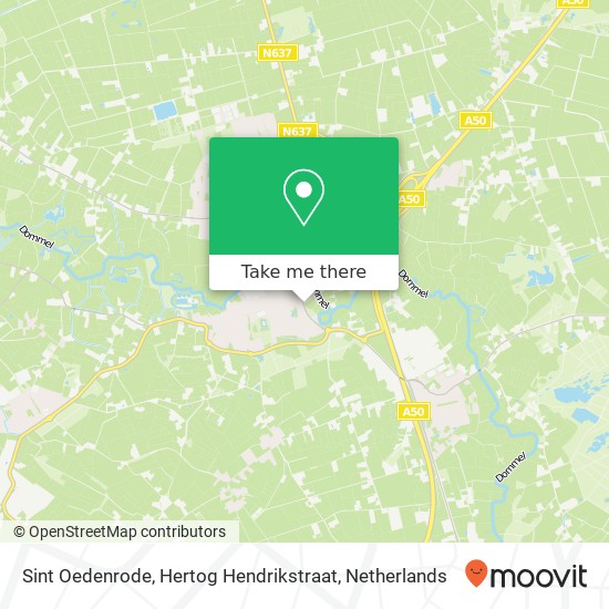 Sint Oedenrode, Hertog Hendrikstraat map
