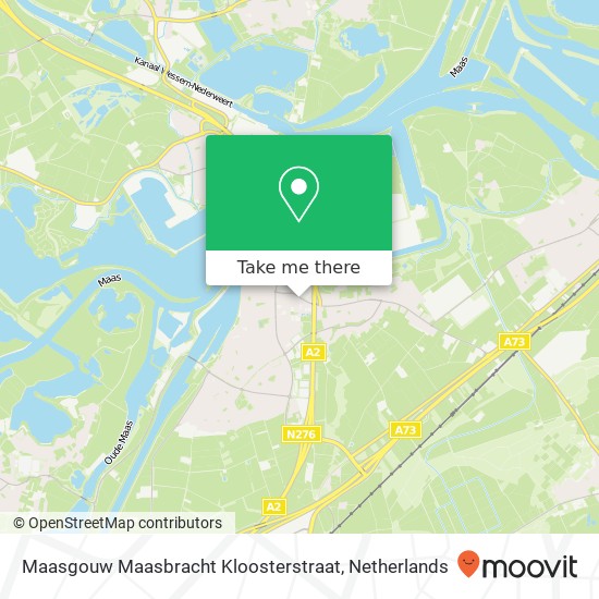 Maasgouw Maasbracht Kloosterstraat map