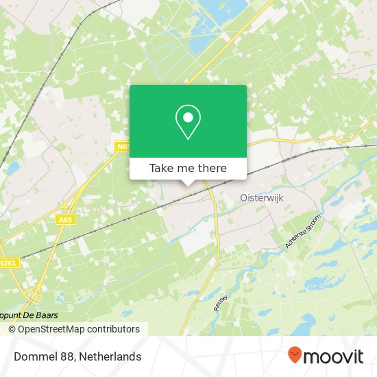 Dommel 88, 5061 NG Oisterwijk map