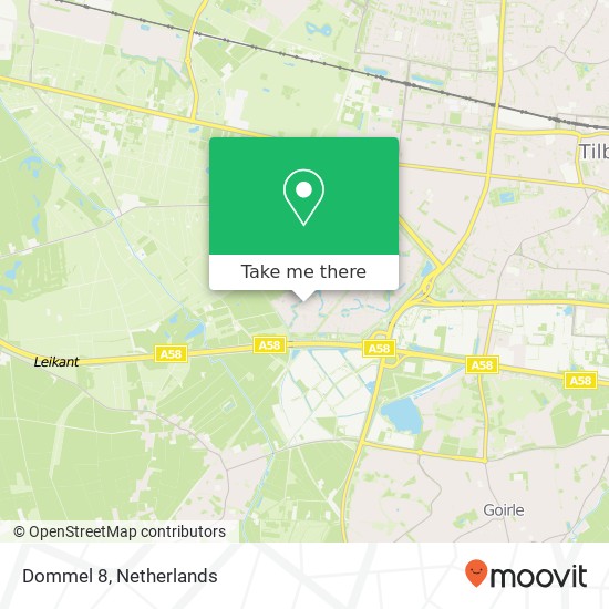 Dommel 8, 5032 CH Tilburg map