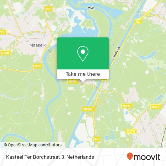 Kasteel Ter Borchstraat 3 map