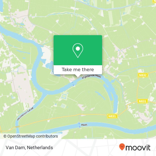Van Dam, Maasdijk 1A Karte