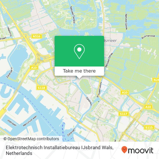 Elektrotechnisch Installatiebureau IJsbrand Wals, Stoombootweg 23 map