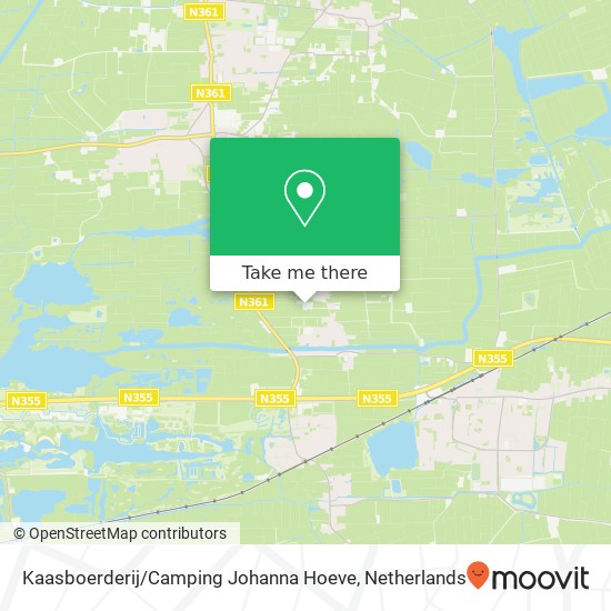 Kaasboerderij / Camping Johanna Hoeve Karte