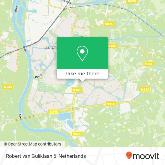 Robert van Guliklaan 6, 7207 CB Zutphen map