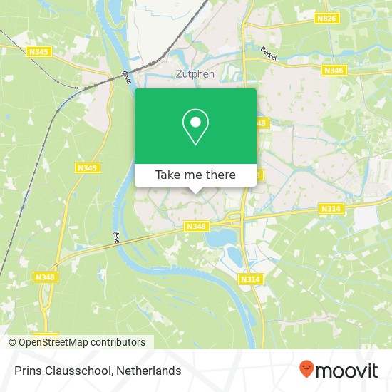 Prins Clausschool, Het Zwanevlot 318 map