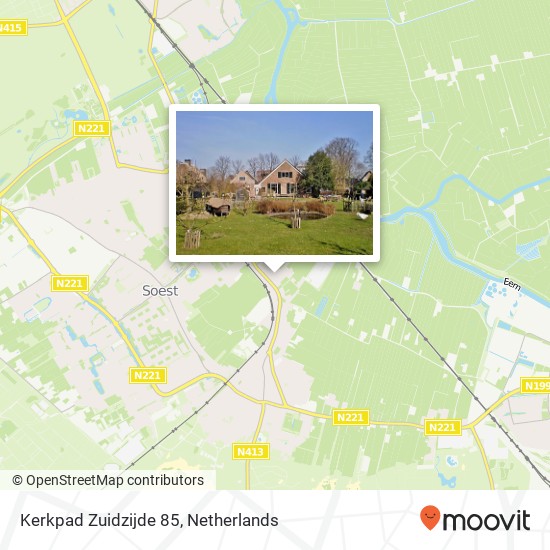 Kerkpad Zuidzijde 85, 3764 AP Soest map