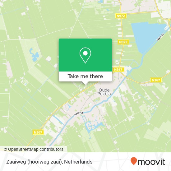 Zaaiweg (hooiweg zaai), 9665 TZ Oude Pekela map