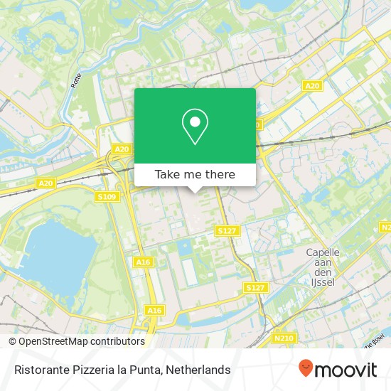 Ristorante Pizzeria la Punta, Berlagestraat 3 Karte