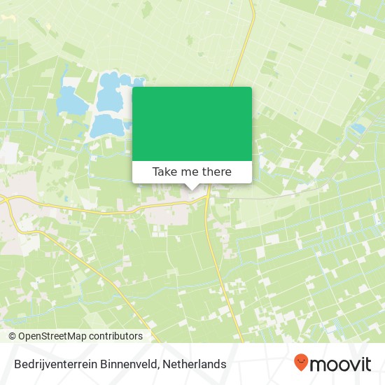 Bedrijventerrein Binnenveld Karte