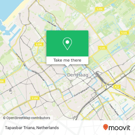 Tapasbar Triana, Maziestraat 8 map