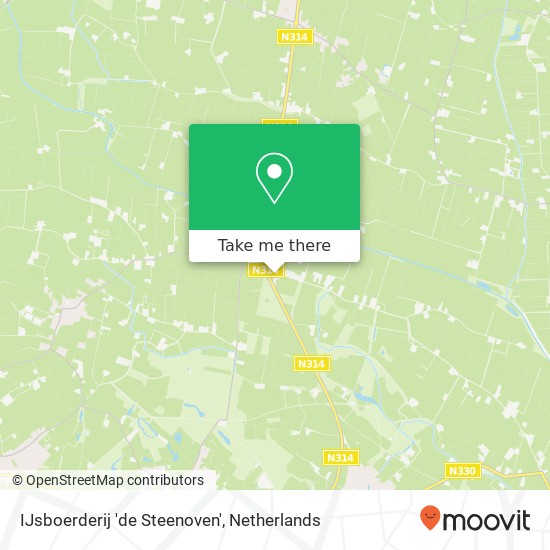 IJsboerderij 'de Steenoven', Broekstraat 2 Karte