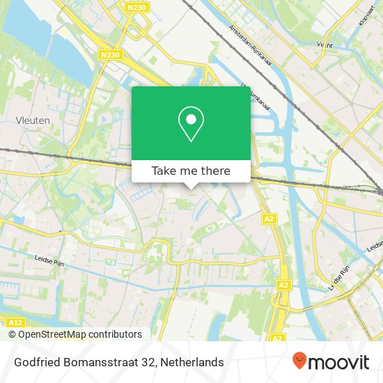 Godfried Bomansstraat 32, 3544 Utrecht map