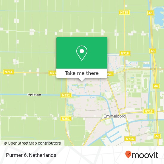 Purmer 6, Purmer 6, 8302 NJ Emmeloord, Nederland map