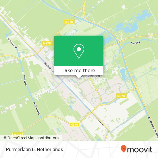 Purmerlaan 6, Purmerlaan 6, 9501 AX Stadskanaal, Nederland Karte