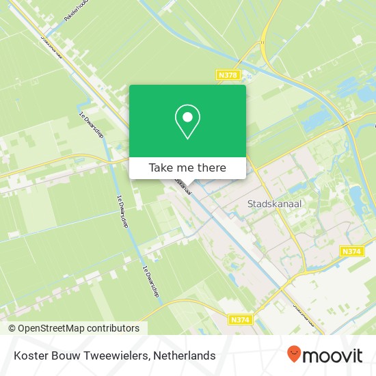 Koster Bouw Tweewielers, Poststraat 7 map