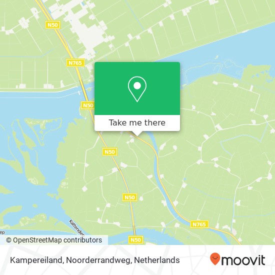 Kampereiland, Noorderrandweg map