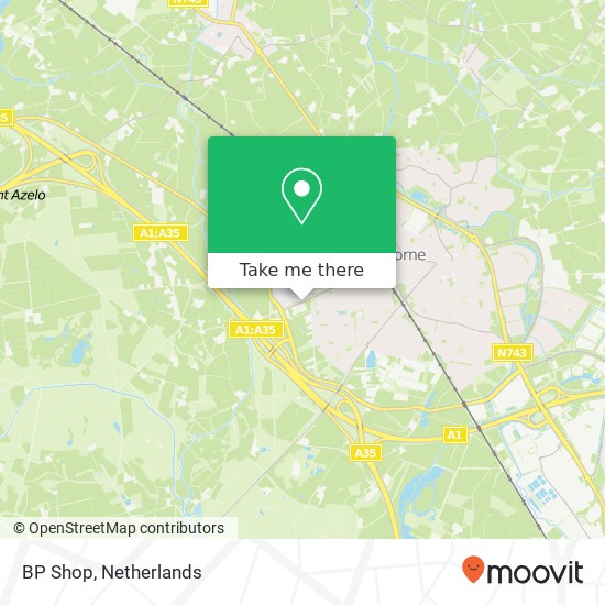 BP Shop, Azelosestraat 101 map
