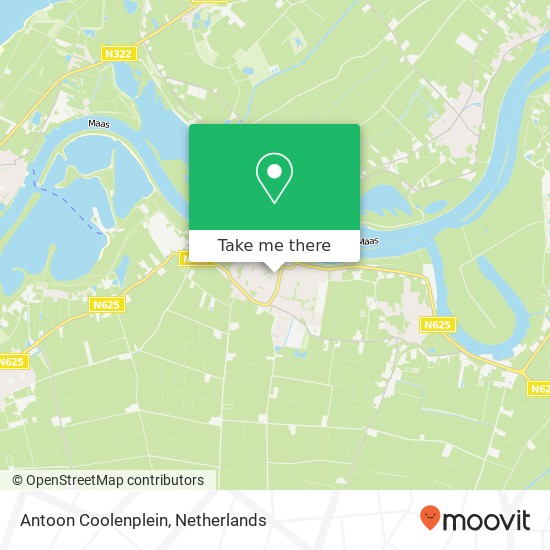 Antoon Coolenplein, 5397 EW Lith map