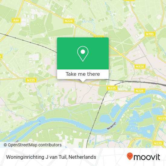 Woninginrichting J van Tuil, Utrechtseweg 76 Karte
