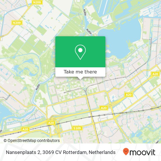 Nansenplaats 2, 3069 CV Rotterdam map