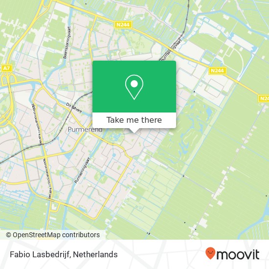 Fabio Lasbedrijf, Van Garderenstraat 14 map