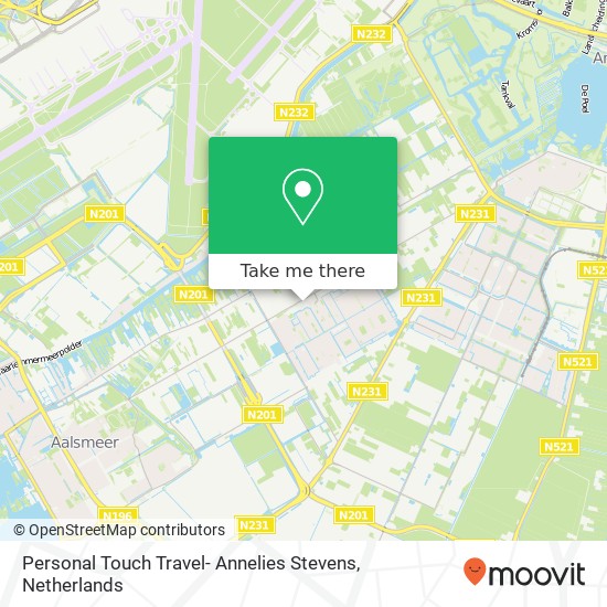 Personal Touch Travel- Annelies Stevens, Aalsmeerderweg 252 map