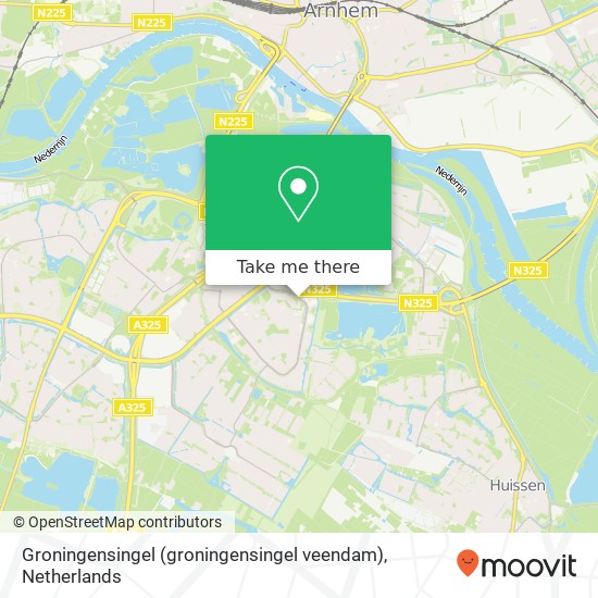 Groningensingel (groningensingel veendam), 6835 Arnhem map