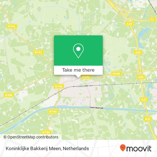 Koninklijke Bakkerij Meen, Langestraat 9 map