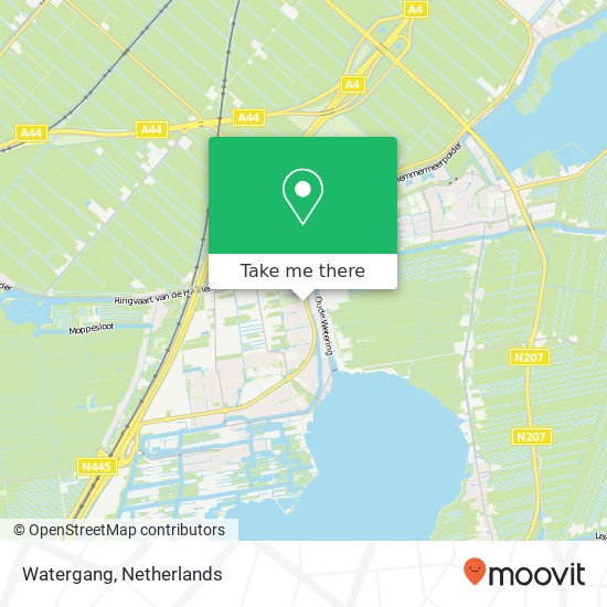 Watergang, 2377 Oude Wetering map