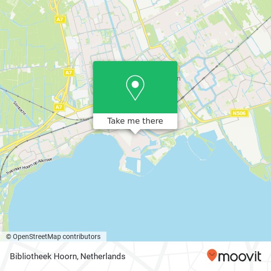 Bibliotheek Hoorn map