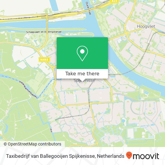 Taxibedrijf van Ballegooijen Spijkenisse map