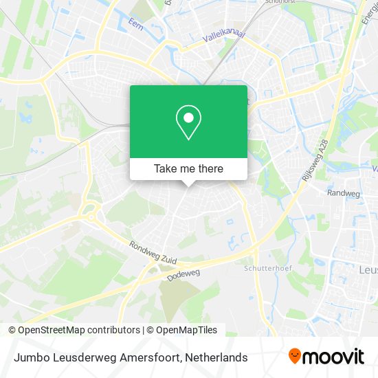Jumbo Leusderweg Amersfoort map