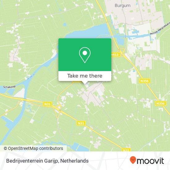 Bedrijventerrein Garijp map