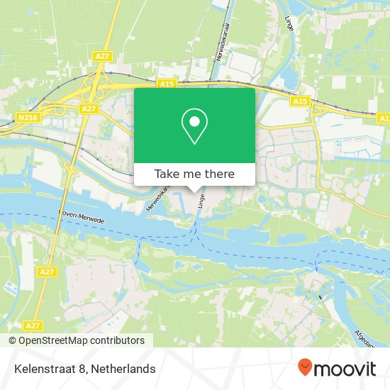 Kelenstraat 8, 4201 EC Gorinchem map