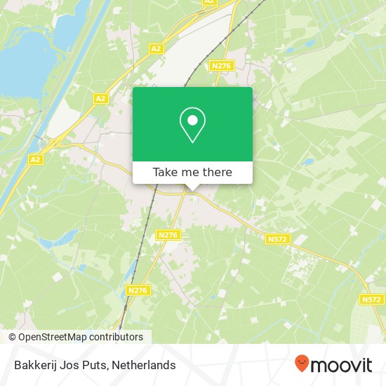 Bakkerij Jos Puts, Houtstraat 43 map