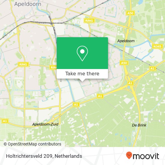 Holtrichtersveld 209, 7327 DK Apeldoorn map