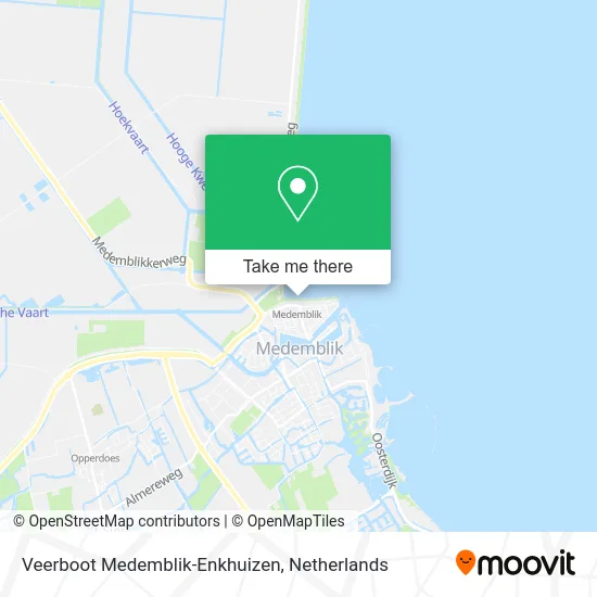 Veerboot Medemblik-Enkhuizen map