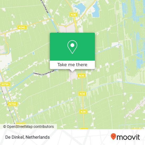 De Dinkel, 7676 Vriezenveensewijk (Westerhaar-Vriezenveensewijk) map