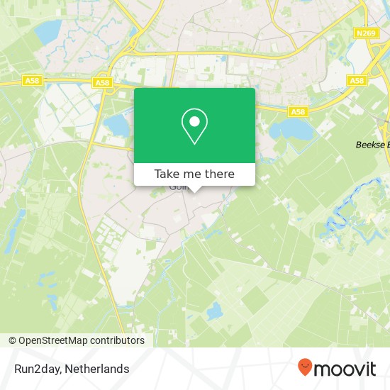 Run2day, Oranjeplein 26 map